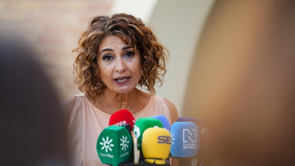 La vicepresidenta primera del Gobierno y ministra de Hacienda, María Jesús Montero