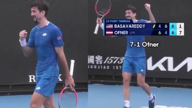 Sebastian Ofner, celebrando una victoria que no había conseguido.