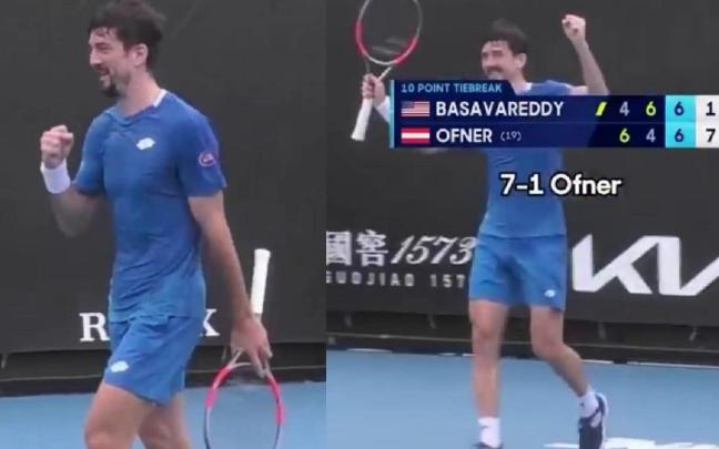 Sebastian Ofner, celebrando una victoria que no había conseguido.