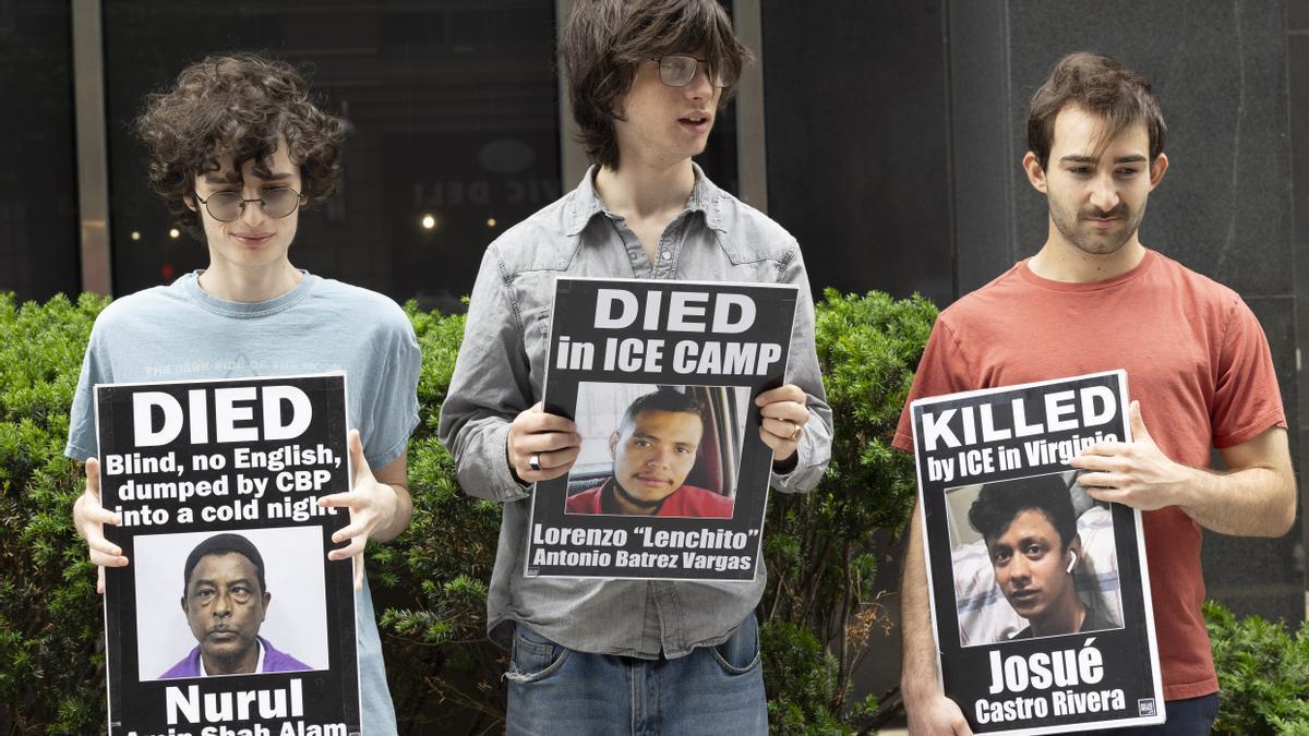 Protesta contra el ICE en Estados Unidos.