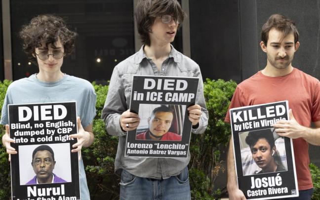 Protesta contra el ICE en Estados Unidos.