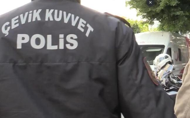 Agente de policía en Turquía.