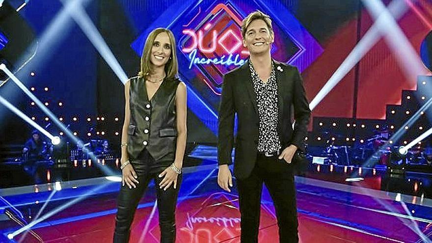 Julia Varela y Xavi Martínez, presentadores de ‘Dúos increíbles’.