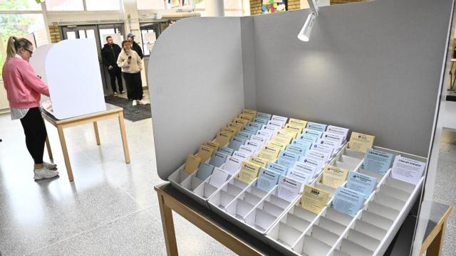 Un colegio electoral sueco
