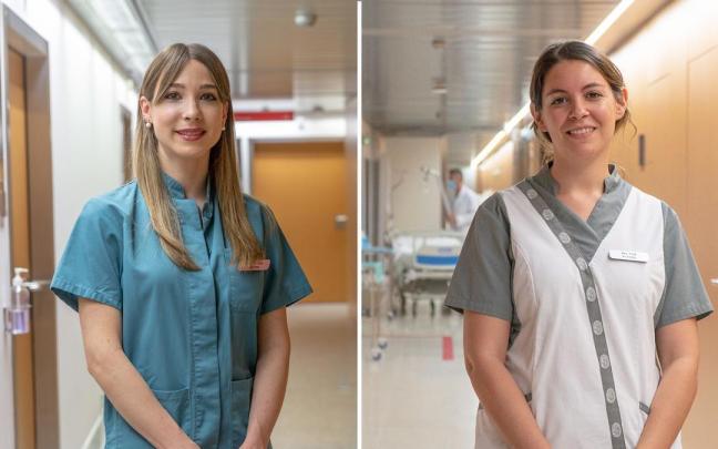 Ana Poza y Esther Peña, matronas acreditadas como consultoras de lactancia. Ana Poza y Esther Peña, matronas acreditadas como consultoras de lactancia.