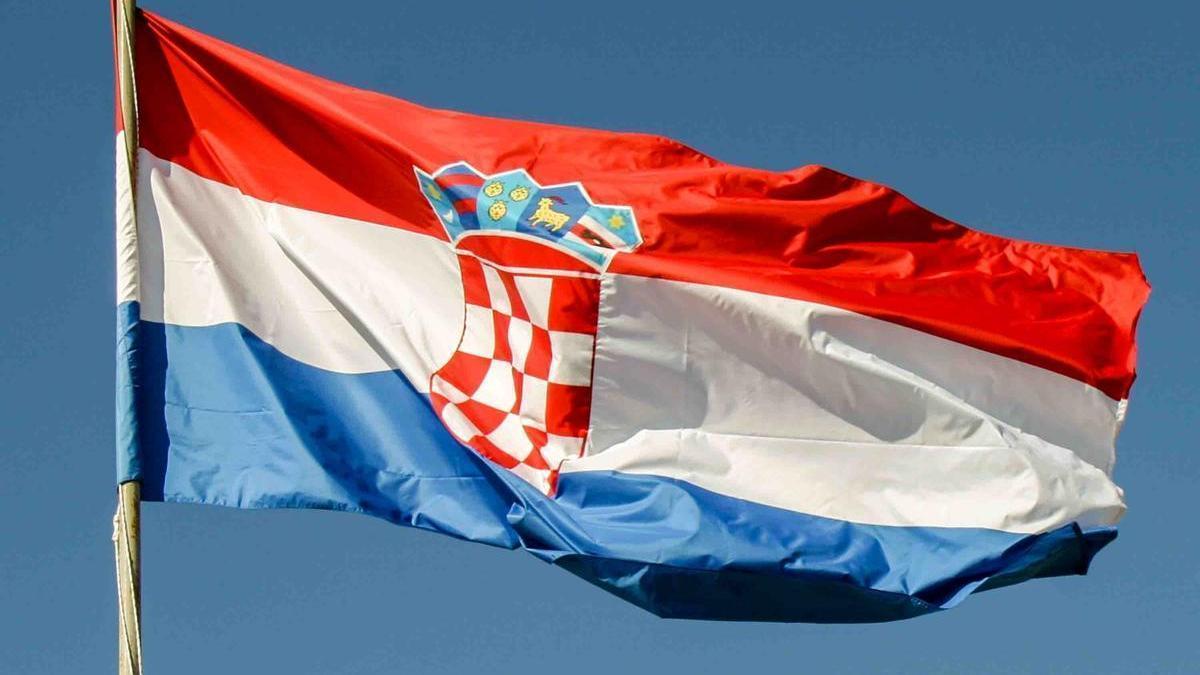 Bandera de Croacia.