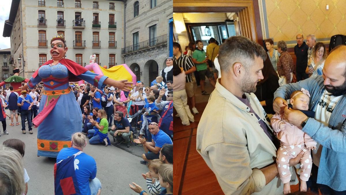 Las fiestas de Bergara entre gigantes y txikis