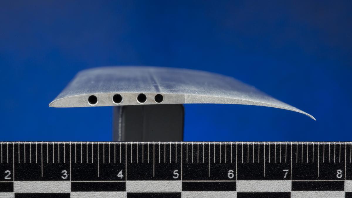 Los diseños experimentales de las palas de los helicópteros de la NASA para Marte.
