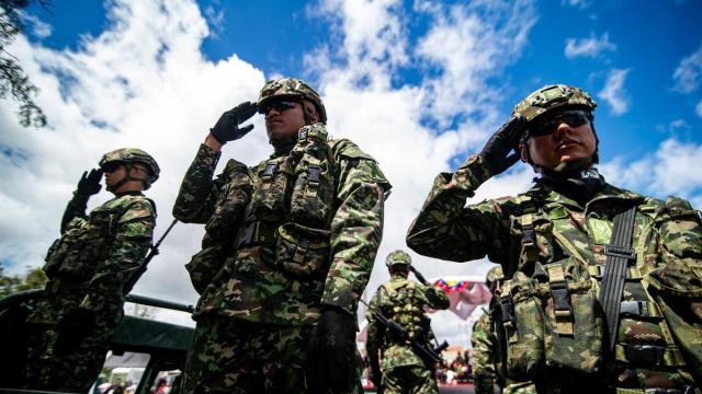 Imagen de archivo de militares colombianos.