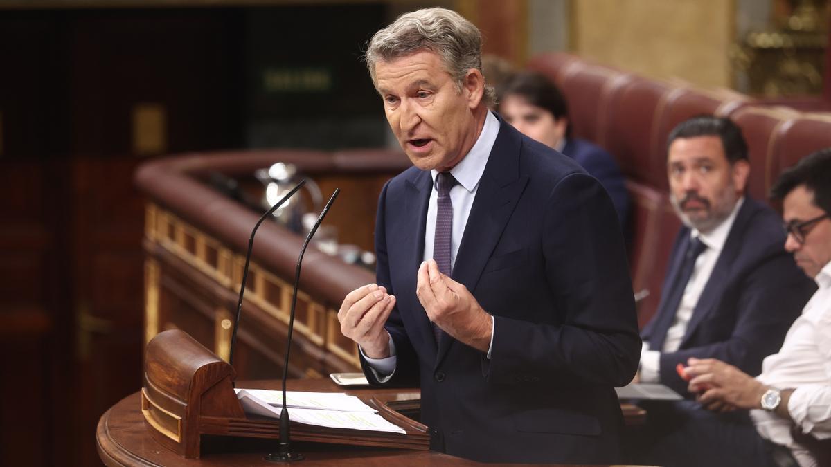 El presidente del PP, Alberto Núñez Feijóo.