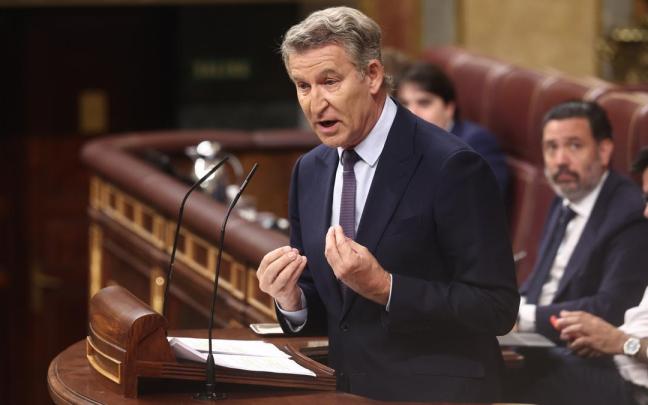 El presidente del PP, Alberto Núñez Feijóo.
