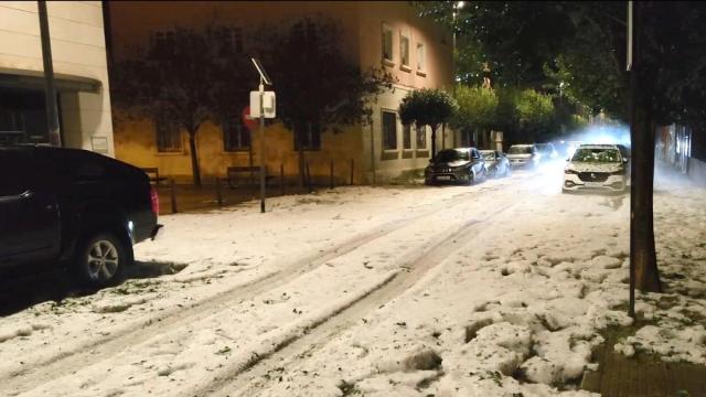 Vídeo de la granizada en Corella en la madrugada del domingo.