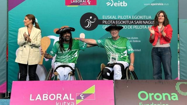 El bilbaino Álvarez y Quesada, campeones de Araba en discapacidad física.