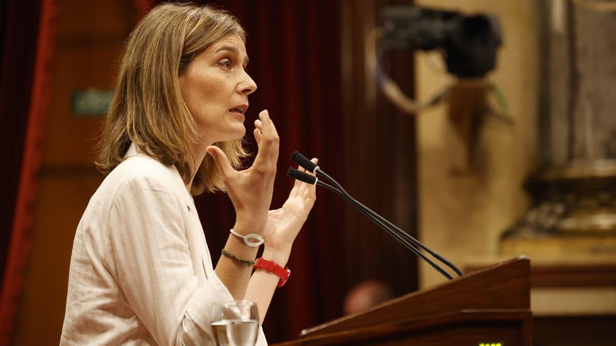 La líder de los Comuns en el Parlament, Jéssica Albiach.