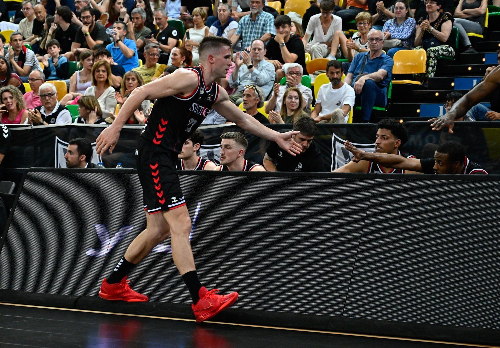 El capitán Xavi Rabaseda es una de las bajas en Biobao Basket para el próximo curso. / OSKAR GONZÁLEZ