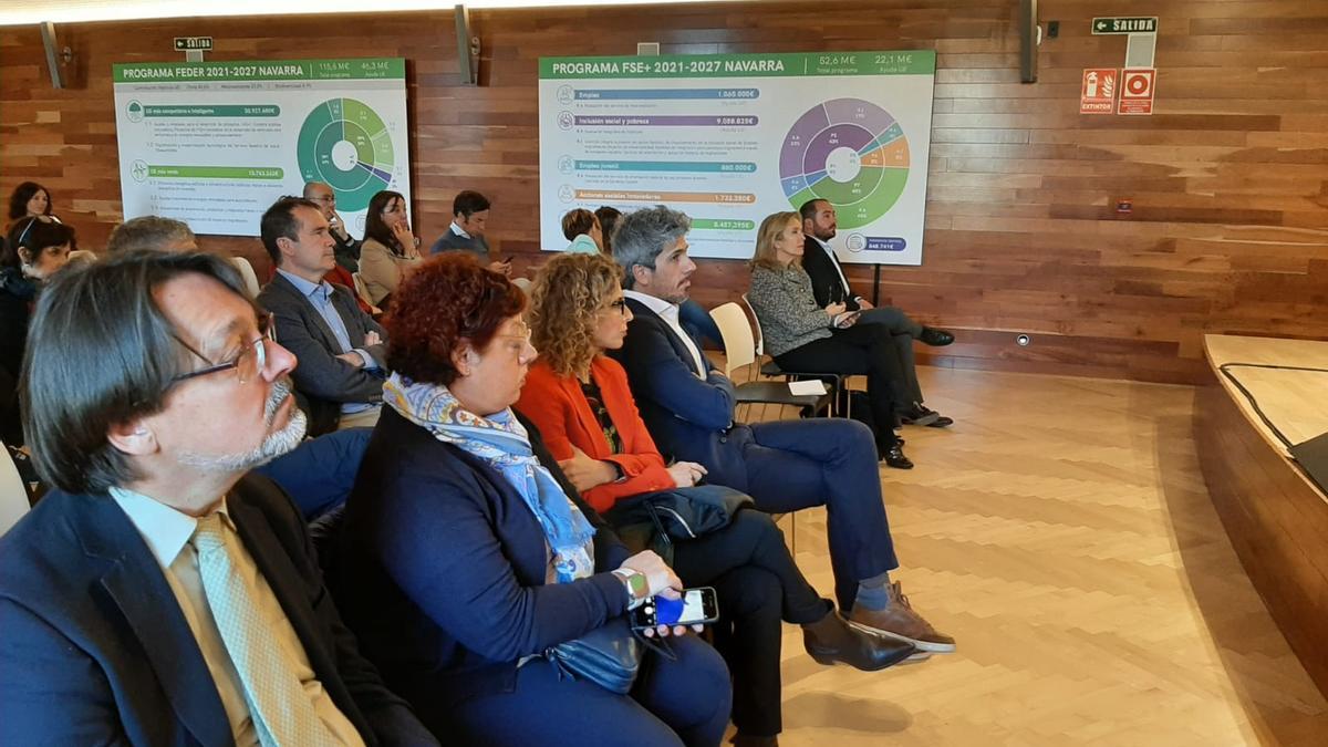 Público asistente a la presentación de la programación de los fondos FEDER y FSE+.