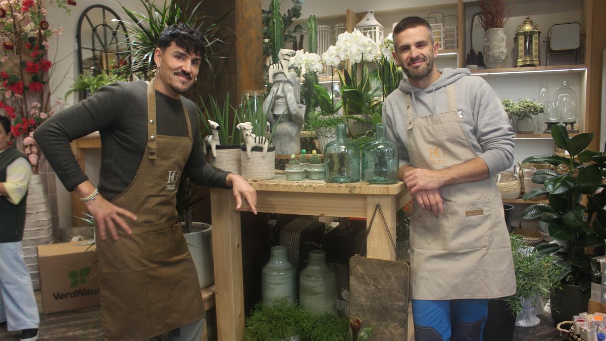 Iban González e Iban Barrigón, al frente de Kimu-Urtxin, hacen del arte floral su particular forma de expresión.