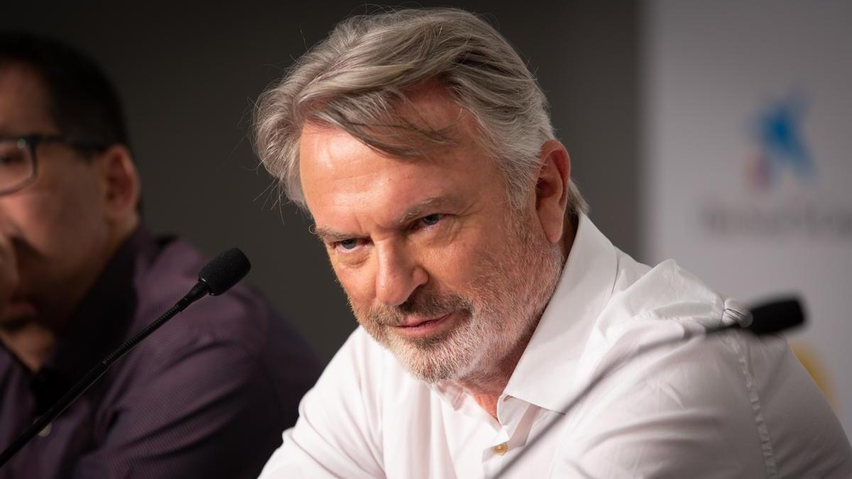 El actor Sam Neill en el Sitges Film Festival en 2019.