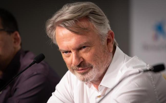 El actor Sam Neill en el Sitges Film Festival en 2019.