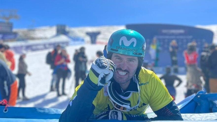 Lucas Eguibar, en la estación de Sierra Nevada.