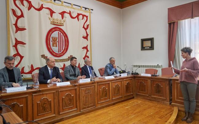Participantes en el acto celebrado en Sangüesa