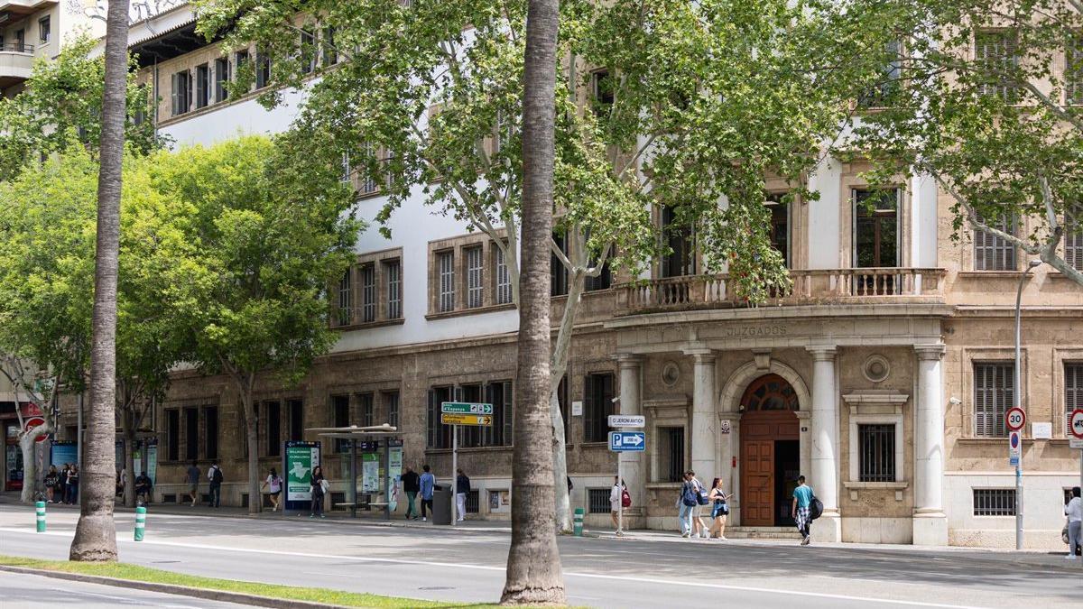 Fachada del juzgado de la Vía Alemania, en Palma de Mallorca