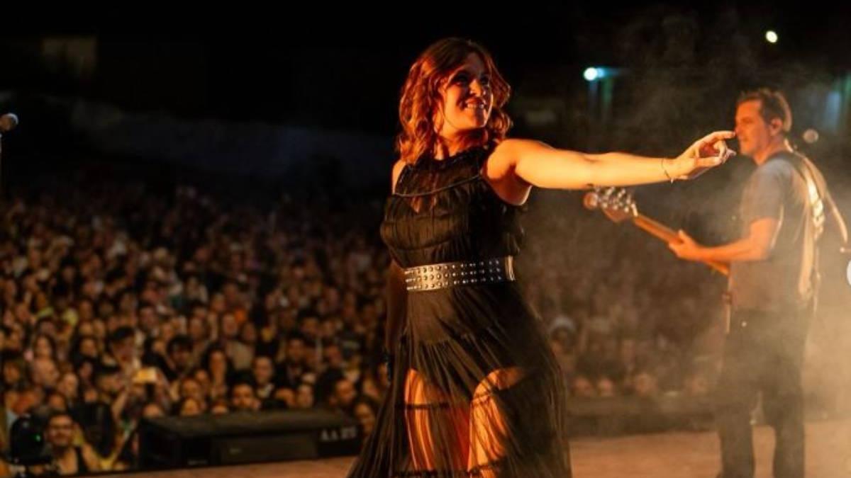 Leire Martínez en concierto con 'LODVG'