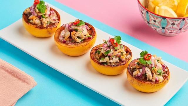 Ceviche de berberechos al limón