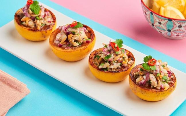 Ceviche de berberechos al limón