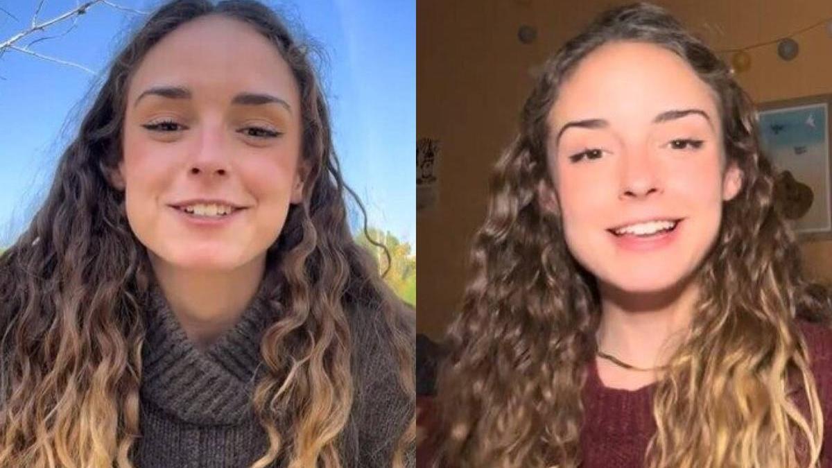 Lucía García muestra cómo aprende euskera a través de vídeos en su perfil de TikTok