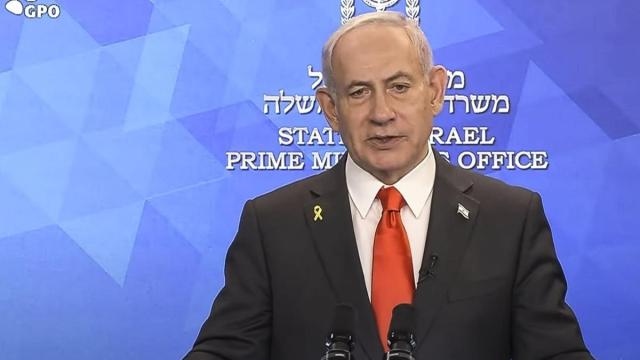 Benjamin Netanyahu durante su intervención de este sábado