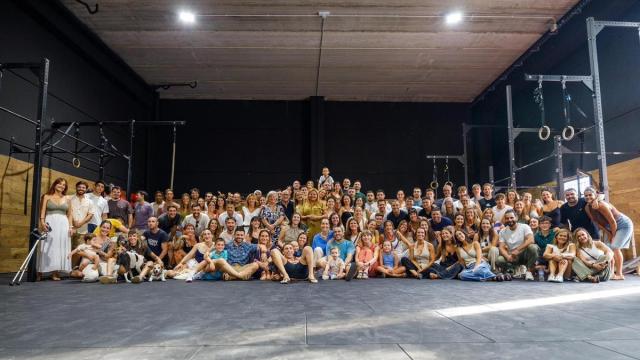 Foto de familia en la inauguración celebrada ayer