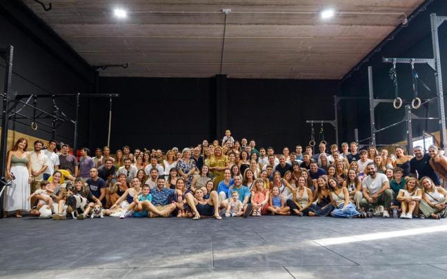 Foto de familia en la inauguración celebrada ayer