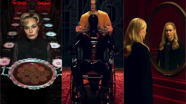 Jessica Lange, Evan Peters y Sarah Paulson en el tráiler de 'American Horror Story 13'.