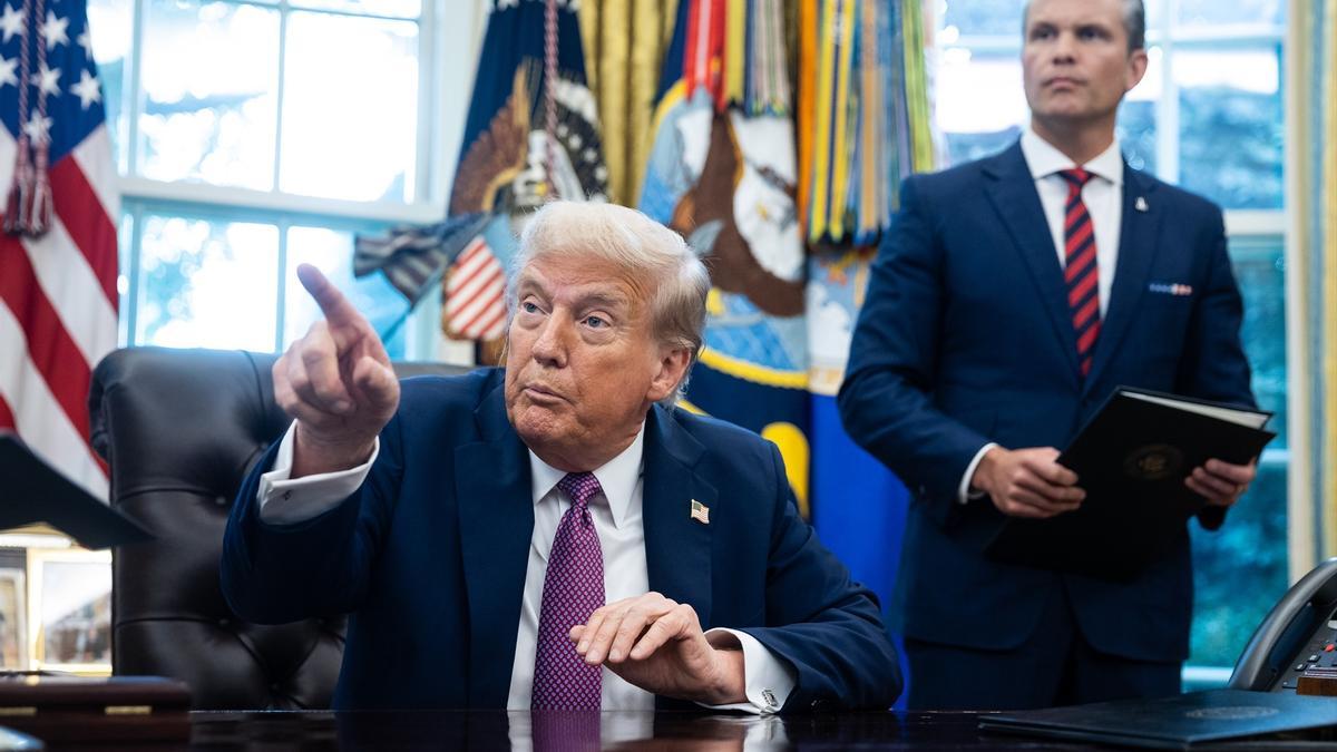 Trump, en el Despacho Oval.