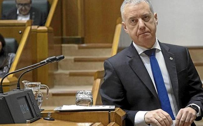 Urkullu, este viernes en el Parlamento Vasco. Urkullu, este viernes en el Parlamento Vasco.