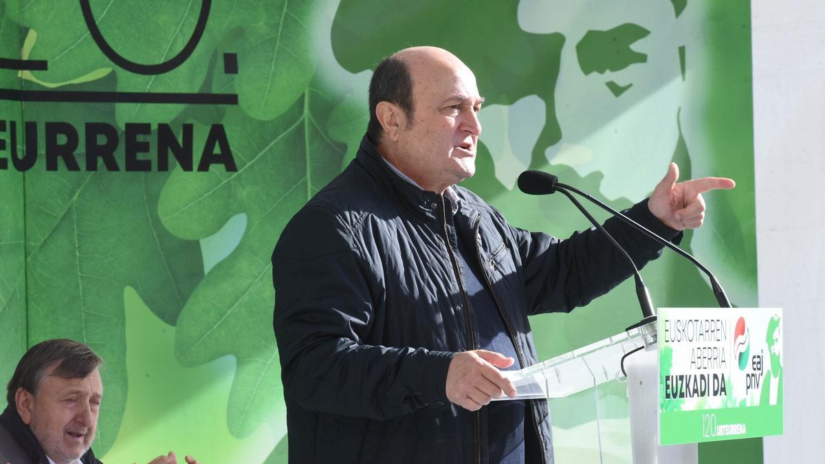 Ortuzar, este domingo en Sukarrieta.