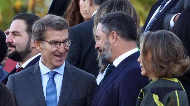 Alberto Núñez Feijoó y Santiago Abascal en una imagen de archivo. Alberto Núñez Feijoó y Santiago Abascal en una imagen de archivo.