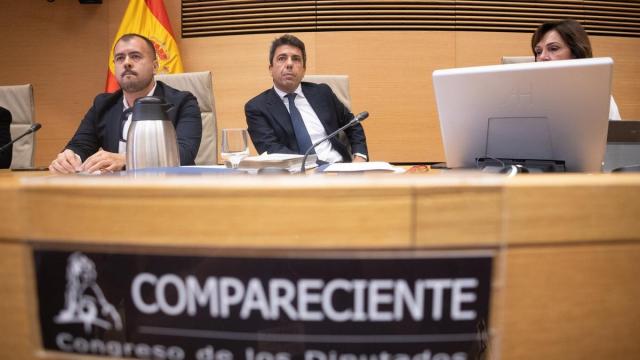 Mazón, ante la comisión de investigación del Congreso.