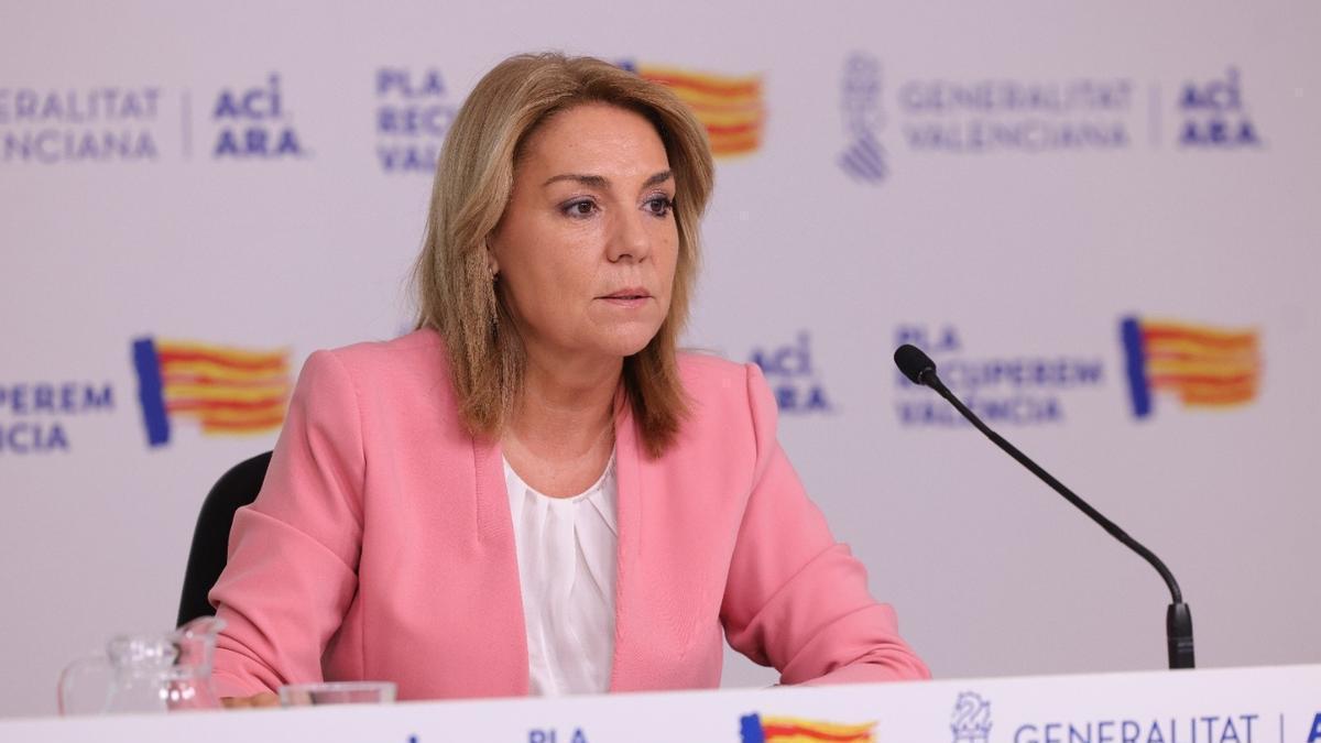 La vicepresidenta primera y consellera de Servicios Sociales, Igualdad y Vivienda y portavoz del Consell, Susana Camarero.