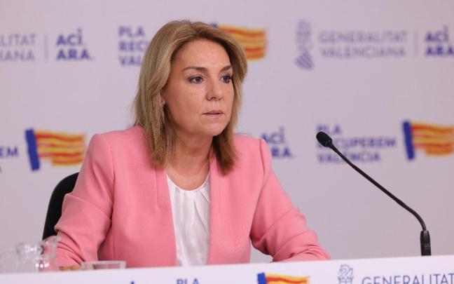 La vicepresidenta primera y consellera de Servicios Sociales, Igualdad y Vivienda y portavoz del Consell, Susana Camarero.