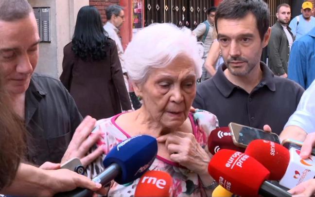 Paquita, de 83 años, amenazada por un desahucio en Madrid: "Claro que voy a defender mi casa"