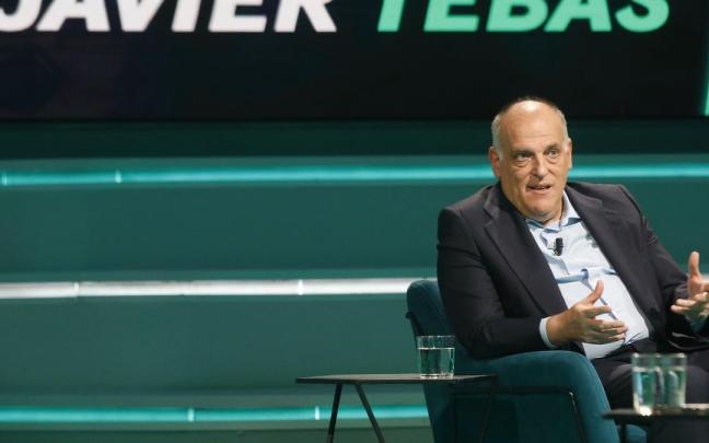 El presidente de LaLiga, Javier Tebas. El presidente de LaLiga, Javier Tebas.