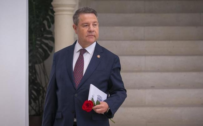 El presidente de Castilla-La Mancha, Emiliano García-Page, ha realizado una declaración institucional, en el Palacio de Fuensalida, en Toledo