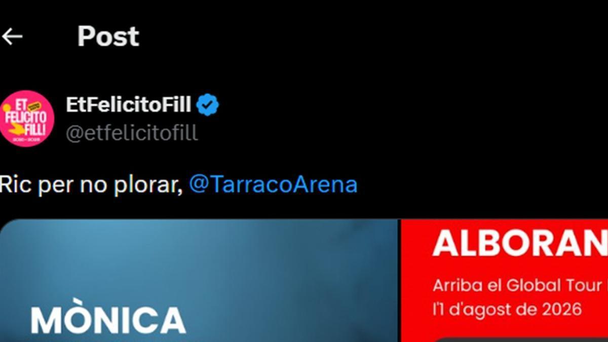 El comienzo del post.