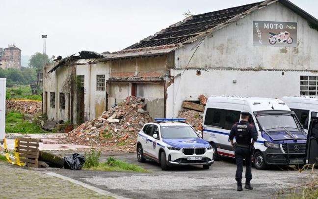 Lugar donde ha aparecido un cadaver en Irun Calle Aduana barrio