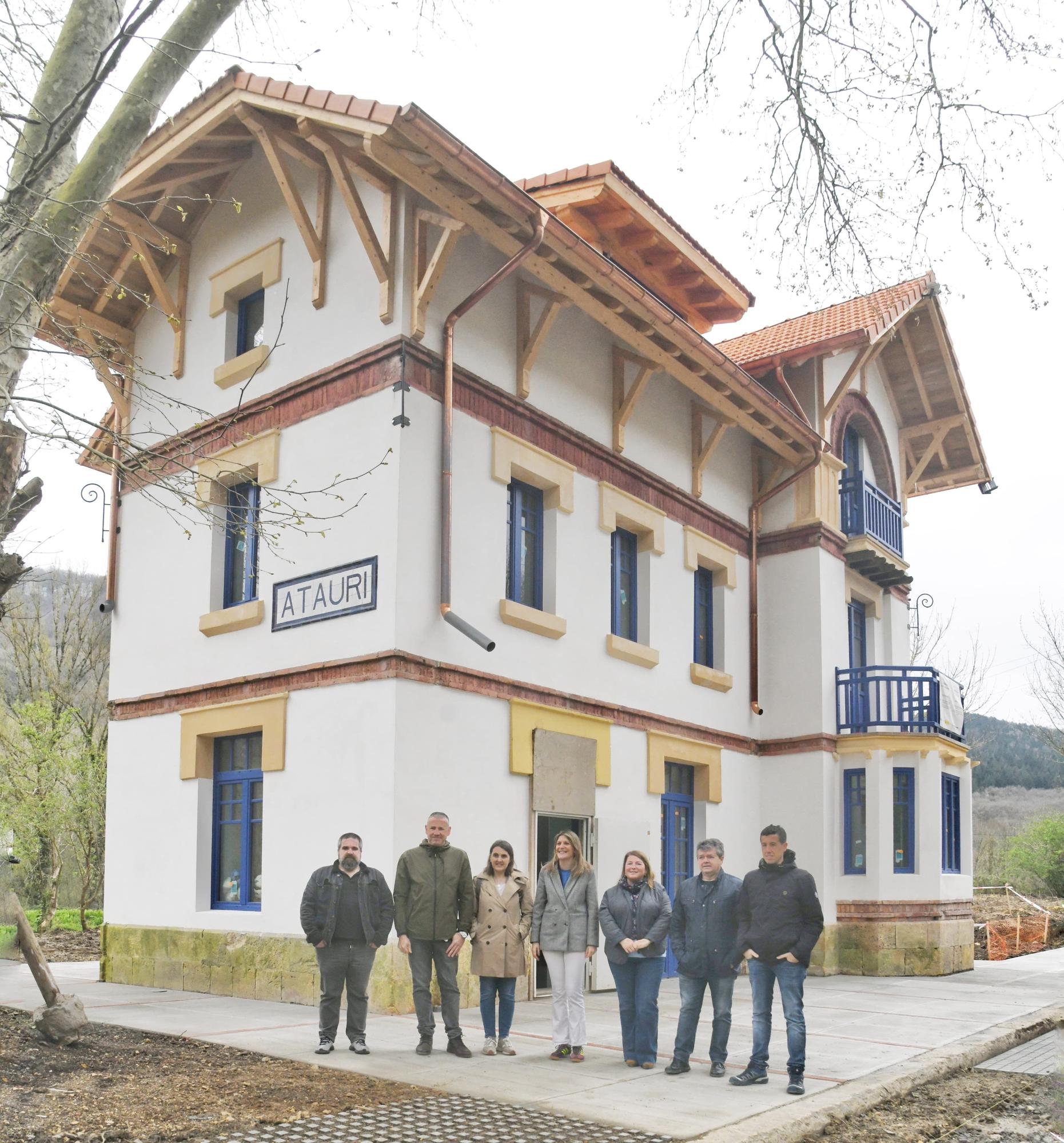 Asfaltokia se ubica en el edificio de la antigua estación de Atauri, recién rehabilitada