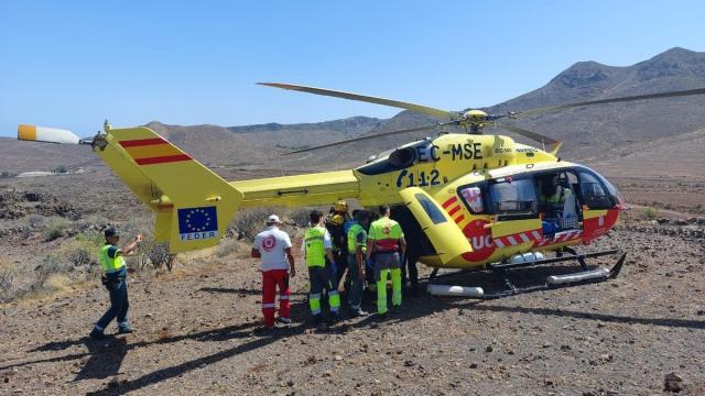 Imagen de un helicóptero de Emergencias. / EP Imagen de un helicóptero de Emergencias.