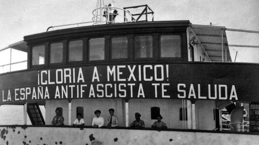 Exiliados de la Guerra Civil llegan a México