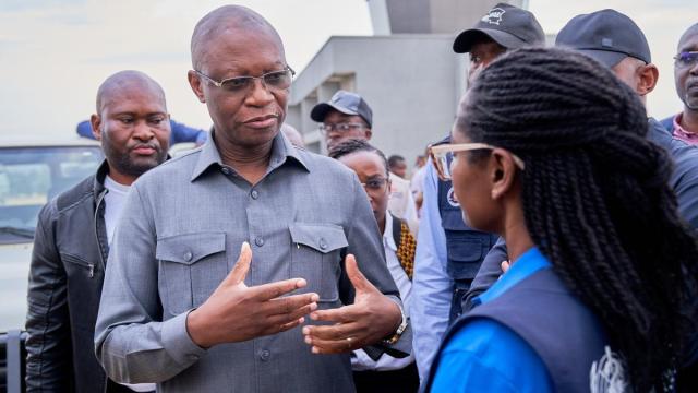 El ministro de Salud congoleño, Samuel-Roger Kamba.